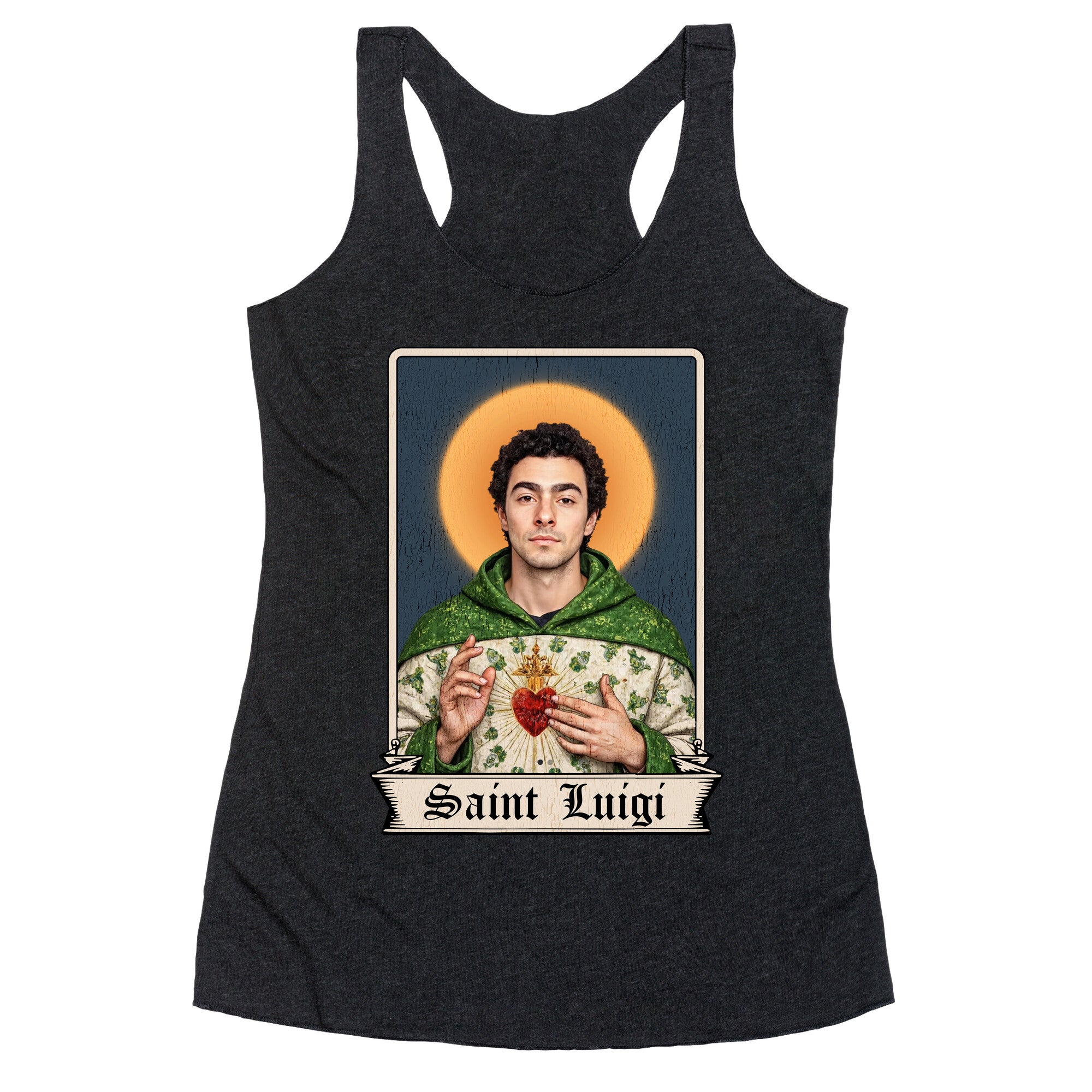Saint Luigi Mangione Racerback Tank